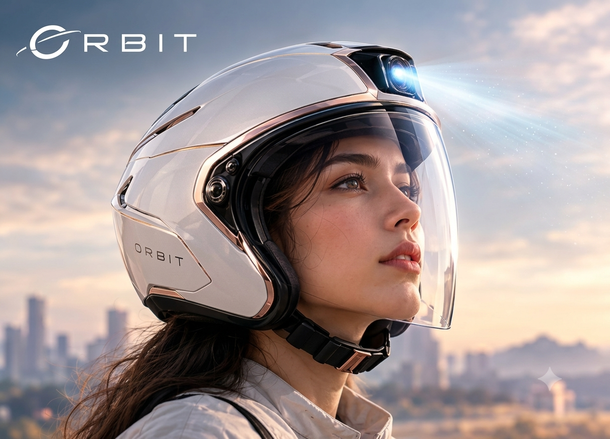Orbit smart driving training helmet
